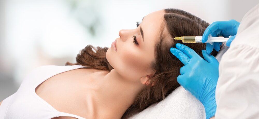 Cosmetologist,Does,Injections,Therapy,Against,Hair,Loss,And,Anti-dandruff,Of